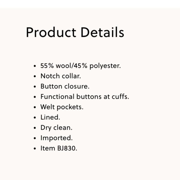 J.Crew Factory Herringbone Wool Blend Cotton Blazer, Size 10 - Picture 6 of 8